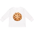thumbnail image 3 of Inktastic Kawaii Happy Chocolate Chip Cookie Boys or Girls Long Sleeve Toddler T-Shirt, 3 of 5