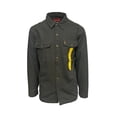 thumbnail image 2 of Coleman Men's Grey Jacket Fleece Lined Snap Closure Durable Canvas Shirt (S01), 2 of 12