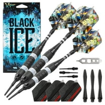 Viper Black Ice Soft Tip Dart Set, 18 Grams, Silver