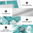 thumbnail image 6 of Turquoise Pink Outdoor Rug for Patio/Deck/Porch, Non-Slip Large Area Rug 5 x 8 Ft, Modern Abstract Art Botanical Indoor Outdoor Rugs Washable Area Rugs, Reversible Camping Rug Carpet Runner, 6 of 8