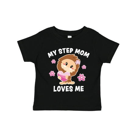 

Inktastic My Step Mom Loves Me with Bigfoot Gift Toddler Toddler Girl T-Shirt