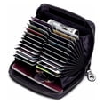 thumbnail image 2 of Leather Credit Card Holder Case RFID Card Wallet Travel Passport Wallet, 2 of 6