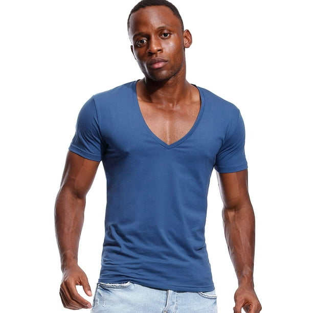 Low cut best sale t shirt mens
