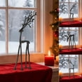 thumbnail image 2 of Christmas Decorations - Set of 1 Black Reindeer Statues - Modern Plastic Xmas Figurines - Elegant Indoor Holiday Decor - Table Centerpieces - Ideal for Mantel Living Room Bedroom Office(Style-A), 2 of 15