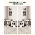 thumbnail image 5 of 39.4" Dog Crate Furniture, Dog Kennel Indoor Arched Door Design for Small/Medium/Large Dog, 5 of 7