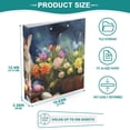 thumbnail image 5 of Rabbit Easter Eggs Flowers 3 Ring Binders 1.5 inch Hardcover File Folders with Interior Pockets A4 Size Organizer for School Office Hospital Set of 2, 5 of 8