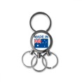 thumbnail image 1 of en australia, país de amor de acero inoxidable anillo de metal llavero llavero clip auto regalo, 1 of 3