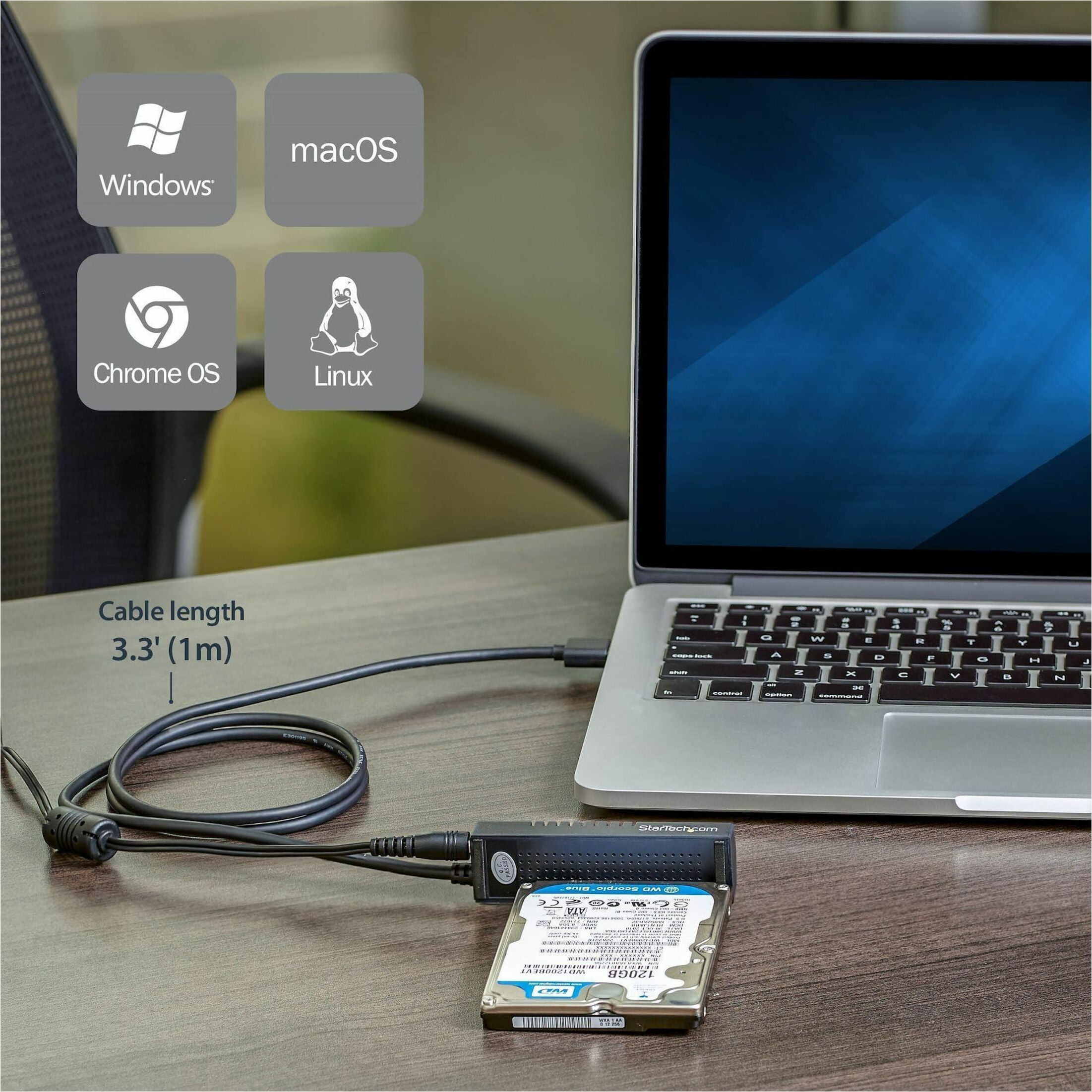 StarTech USB 3.1 (10 Gbps) Adapter Cable for 2.5" and 3.5" SATA Drives