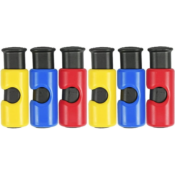 Black Duck Brand Set of 6 Bread Bag Clips - Cinch Non-Slip Grip EASY Squeeze & Lock - Features 3 Different Colors for Labeled Organizing!