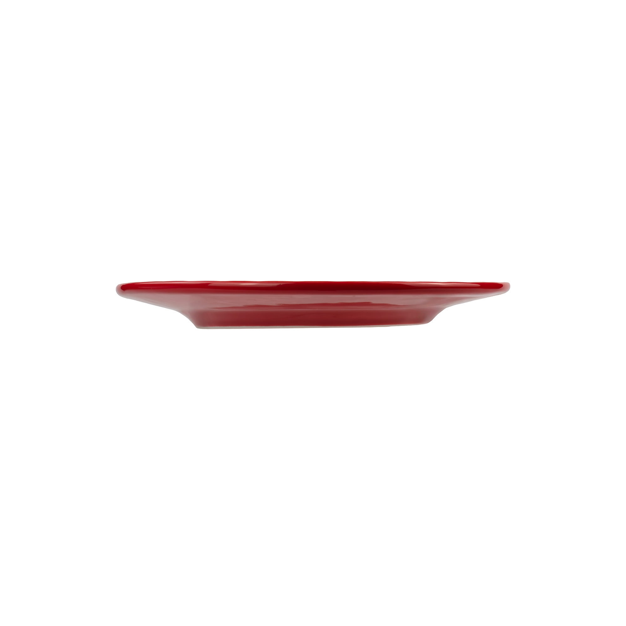 Way to Celebrate 4pk Red Ceramic Appetizer Plates
