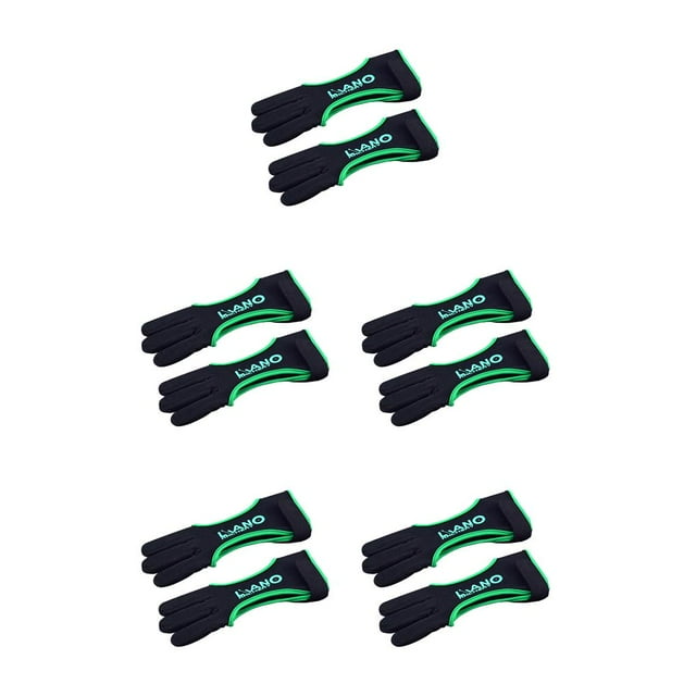 Yuarrent Protector de dedos de tiro con Guante de tres dedos decorativo profesional Práctico Guantes de tiro creativos útiles Verde L Type2 NO2