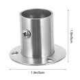 thumbnail image 3 of Qijita 4pcs Stainless Steel Closet Pole Sockets Wardrobe Flange Rod Support Holders, 3 of 6