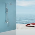 thumbnail image 3 of 2-Function Outdoor Shower System, Wall Mounted Shower Faucet Set with Rough-in Valve, 3 of 5