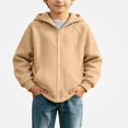 thumbnail image 2 of ITSAME Boys Girls Zip Up Hoodie (5-16) Loose Fit Long Sleeve Kids Casual Hooded Sweatshirt with Pockets Size 5T, 2 of 9