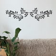 thumbnail image 3 of Hojas de hierro forjado moderno de pared Decoración Ornamento negro Silueta Hoja colgante Estatuil para cerca, dormitorio, interior, jardín, perfecl Decoraciones de arte de pared, 3 of 8