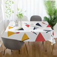 thumbnail image 3 of Yayeee Tablecloths 54" x 72" Rectangle Wrinkle Resistant Party Table Cover, Colorful Triangles, 3 of 8