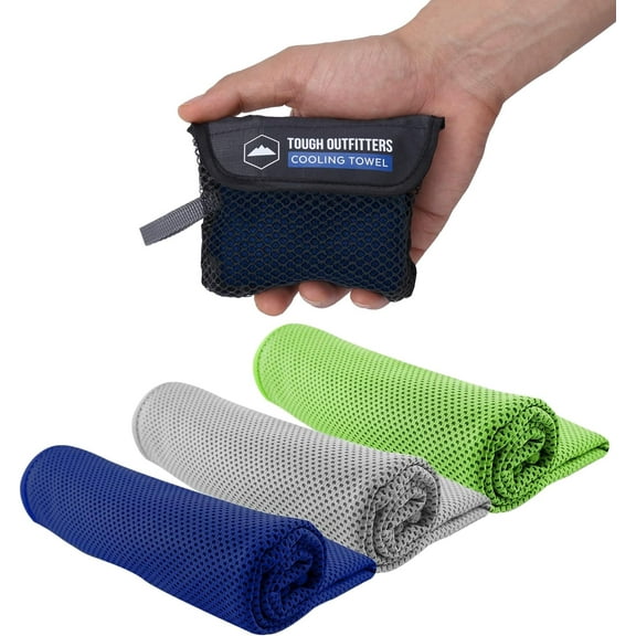 Cooling Towels - Ice Towel, Sweat Towel, Cooling Towels for Neck & Face & Cooling Neck Wraps for Summer Heat - Neck Cooler for Quick Cool Down for Gym, Running, Golf, Yoga & Sports