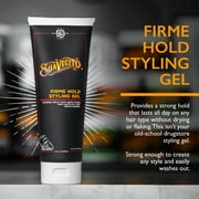 Suavecito Firme Hold Styling Gel, for All Hair Types, Men, 8 oz