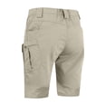 thumbnail image 4 of Fabrcox M-6XL Men Shorts Cargo Big and Tall Men Athletic Shorts Outdoor Camping Going Out Men's Bermuda Shorts with Zipper Pockets No Belt Khaki M, 4 of 5