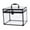 Clear Black, variant on Dualoai Acrylic Makeup Case Clear Cosmetic Display Box Wedding Birthday Gift Clear Black