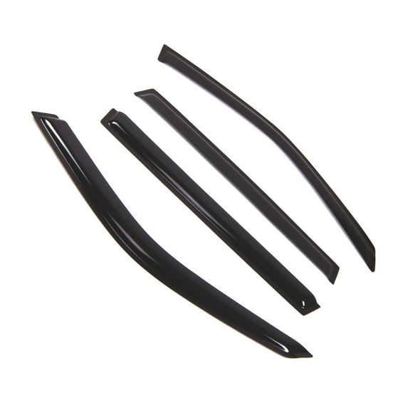 Tuningpros WD2-502 Dark Smoke 4 Pcs Set Window Visor (Outside Mount) Deflector Rain Guard Compatible With 2003-2010 BMW X3