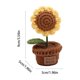 thumbnail image 3 of Maceta Artificial de Ganchillo Hecha a Mano – Mini Planta Tejida En Maceta para Decoración de Escritorio En El Hogar U Oficina, 3 of 6