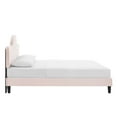 thumbnail image 4 of Modway Soleil Performance Velvet King Bed in Pink, 4 of 10