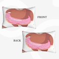 thumbnail image 2 of Sikiie Sloth with Donuts1 Print Plush Pillow Cover, Wrinkle-proof and Stain-resistant Pillow Protector without Pillow Core, Home Decoration-20"x30", 2 of 6