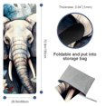 thumbnail image 4 of Elephant Yoga Blanket with Storage Bag, 72.8"x26.8" - Suitable for Yoga, Pilates, Fitness, etc. - Yoga Towel, Hot Yoga Towel, Yoga Mat Towel, 4 of 6