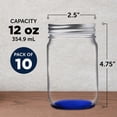 thumbnail image 5 of 10 Decorating Mason Jars Set, 12 oz. - Canning, Aluminum Lid - Blue, 5 of 5