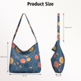 thumbnail image 4 of Artistic Floral Butterfly Canvas Tote – Colorful Bee and Flower Design for Spring, 4 of 4