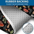 thumbnail image 4 of Red Mushroom Snail Black Pattern Bathroom Rugs Sets 3 Piece,Toilet Cover Set,Absorbent Non Slip Bathroom Mats Sets with U-Shaped Contour Rug Toilet Rug Set, 4 of 5