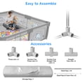 thumbnail image 4 of TEAYINGDE Baby Playpen Large Play Yard Fence for Toddlers,62"x62" Gray Dinosaur, 4 of 7