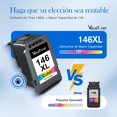 thumbnail image 4 of Cartucho de Tinta Valuetoner Negro y Color Mayor Capacidad Repuesto Compatible con Canon Pixma TS311, 4 of 8