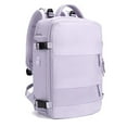 thumbnail image 3 of Large Travel Backpack Women, Carry On Backpack,Hiking Backpack Waterproof Outdoor Sports Rucksack Casual Daypack School Bag Fit 14 Inch Laptop with USB Charging Port Light Purple, 3 of 10