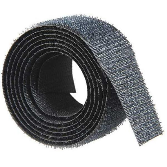 Velcro Brand Reclosable Fastener, No Adhesive, 150 ft, 1 in W, Black 192834