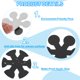 thumbnail image 3 of Pegatinas antideslizantes para bañera Uxcell, pegatinas antideslizantes para ducha con adhesivos y raspador para bañera y ducha negras, 3 of 7