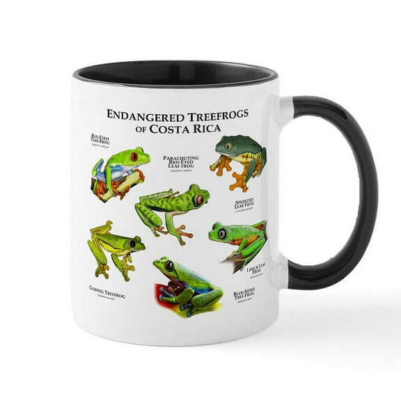 CafePress - Endangered Tree Frogs Of Costa Rica Mug - 11 oz Ceramic Mug - Novelty Coffee Tea Cup