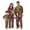 Olive & Pink Plaid, variant on Onlypjs Family Christmas Pajamas Matching Sets Christmas Tree Raglan Tops Plaid Pants Holiday Sleepwear Loungewear for Couples, Men and Women