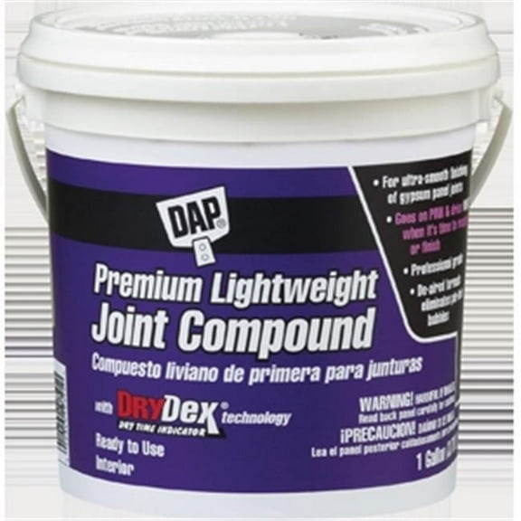Dap Joint Compound, 1 gal, Pail, White, Premium Lightweight 10120