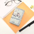 thumbnail image 7 of JIALIOU Nylon Trifold Card Wallet with ID Window Zipper Pocket for Men Women Teen Sleeping Elephants on Clouds, 7 of 7