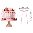thumbnail image 2 of Adornos para cupcakes AMABAZR Bowknot Ribbons Coquette x20 unidades, color rosa claro, 2 of 3