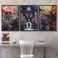 thumbnail image 3 of wall26 Framed Canvas Print Wall Art Set Spray Paint Woman Egyptian Ankh Graffiti &amp; Street Art Comic Book Illustrations Modern Art Urban Portrait for Living Room, Bedroom, Office - 24"x36&quo, 3 of 5