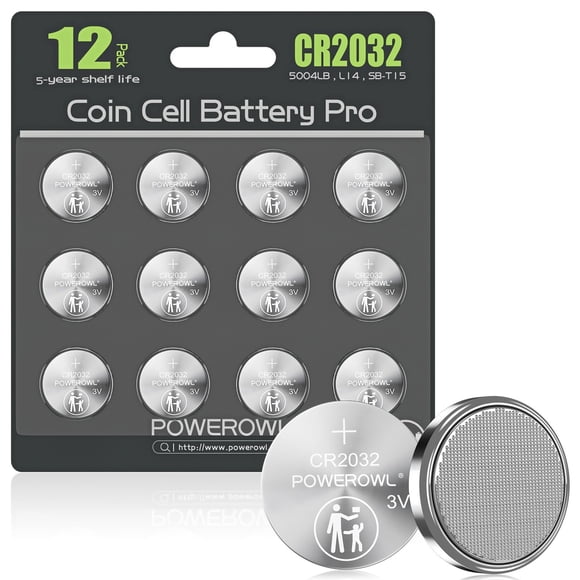 Batería POWEROWL CR2032 de litio, 3 V, paquete de 12 unidades para Apple Airtag