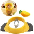 thumbnail image 1 of Trancheuse de Mangue en Acier Inoxydable - Vide-Mangue Extra Grand, Coupe-Mangue Ultra Tranchant, Éplucheur, Séparateur, Dénoyauteur et Diviseur, 1 of 7