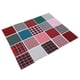 thumbnail image 3 of Tela A Cuadros, Colores Ricos, Suave Y Transpirable, Amplia Aplicación, Tela Acolchada De Algodón De 9,8x9,8 Pulgadas Para Guantes, Bolsas, Delantales, 3 of 7