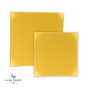 Yellow • Gold Square Plastic Plates | 10 Pack