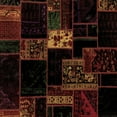 thumbnail image 1 of Ahgly Company Indoor Square Patchwork Brown Transitional Area Rugs, 7' Square, 1 of 4