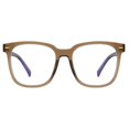 thumbnail image 3 of Gafas PANNER con bloqueo de luz azul, cuadradas, de gran tamaño, color marrón, 3 of 7