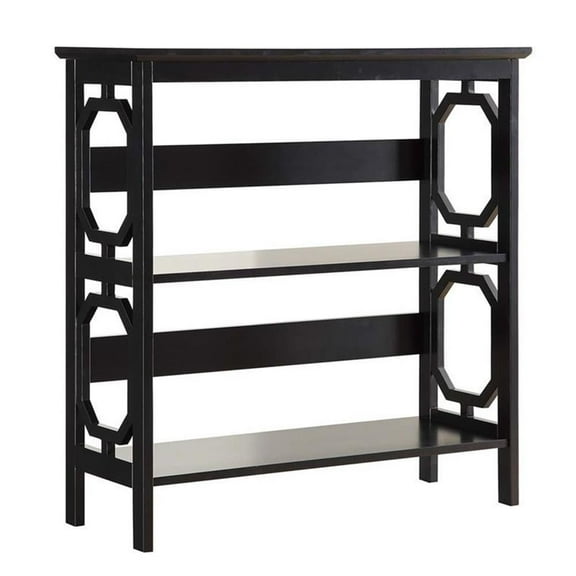 Kingfisher Lane 2 Shelf Bookcase in Black